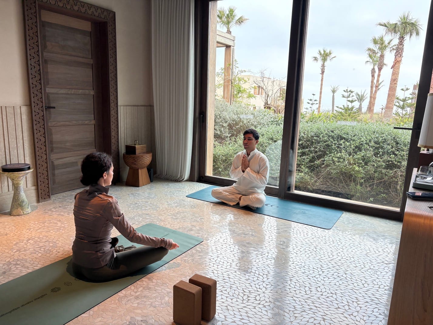 Séance de méditation au Royal Mansour Tamuda Bay